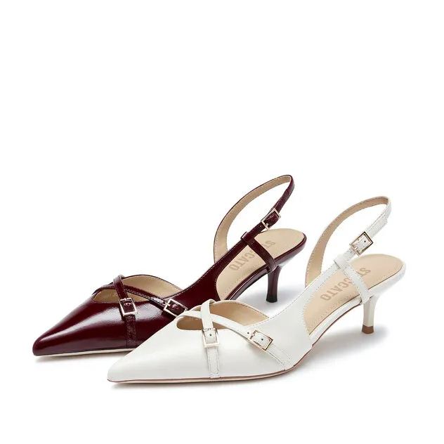 Dusk Double Buckle Heels