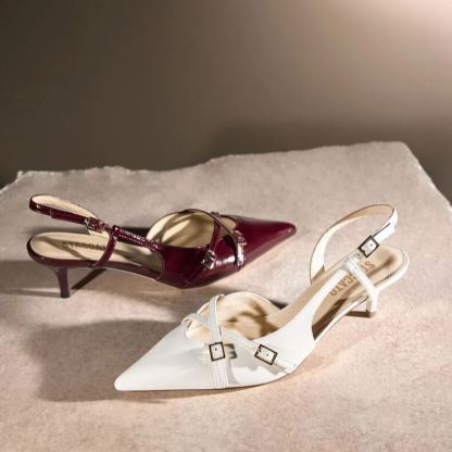 Dusk Double Buckle Heels