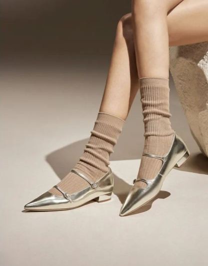 Golden Ember Mary Janes