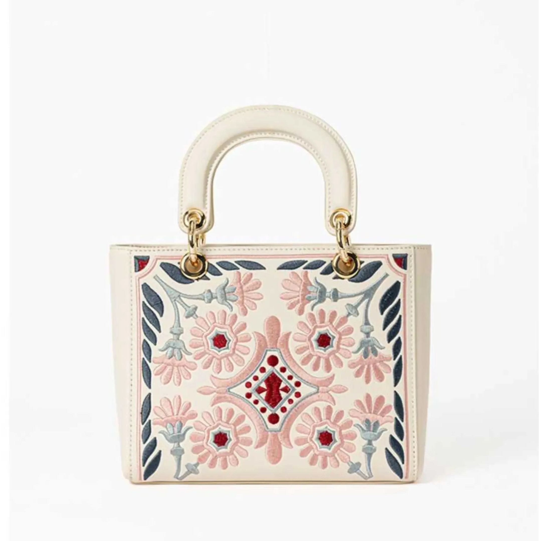 Floral Embroidery Handbag