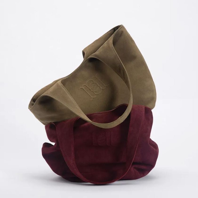 Rebirth Suede Leather Tote Bag