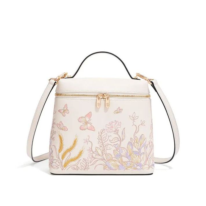 Embroidered Butterflies Bag