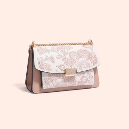 Embroidered Chain Bag