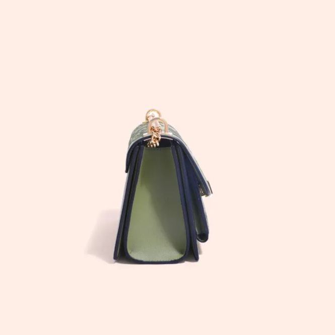 Embroidered Chain Bag