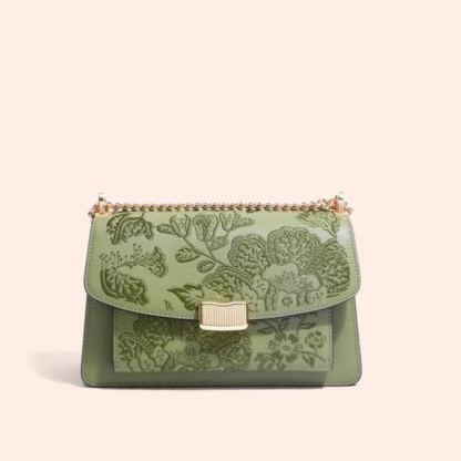 Embroidered Chain Bag