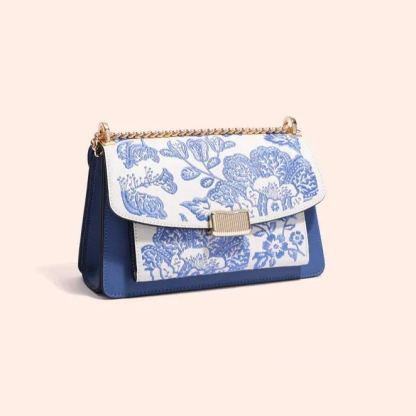 Embroidered Chain Bag