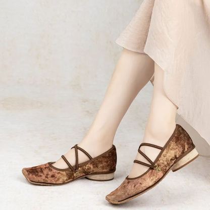 Velvet Ballet Flats
