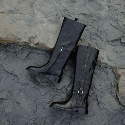 Retro real leather boots
