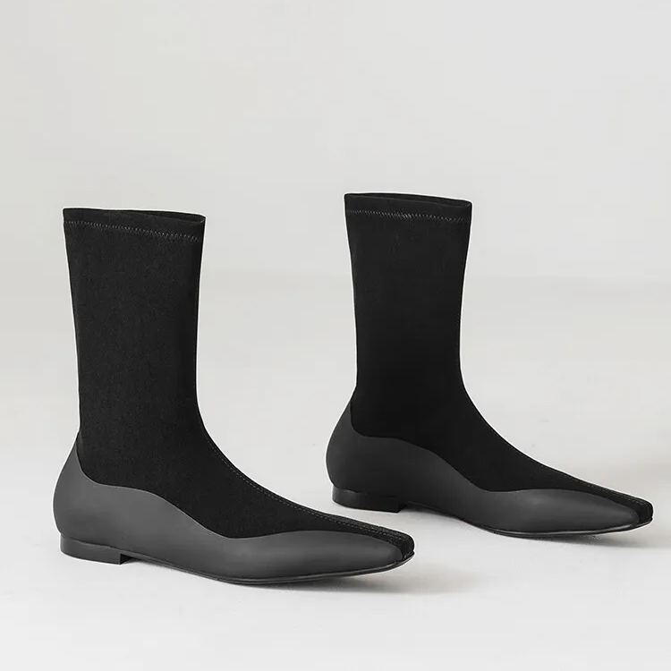 Square Toe Stretch Boots