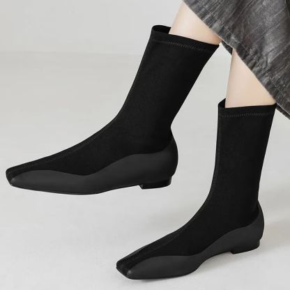 Square Toe Stretch Boots