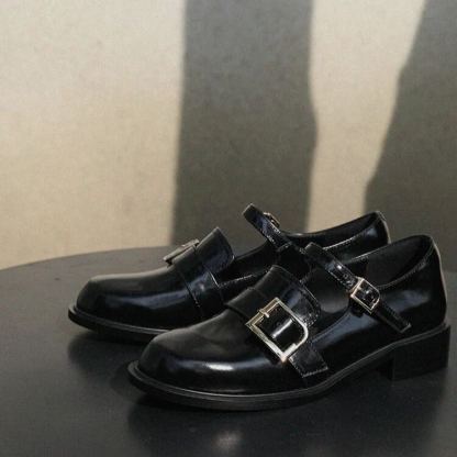 Chic Buckle Loafers