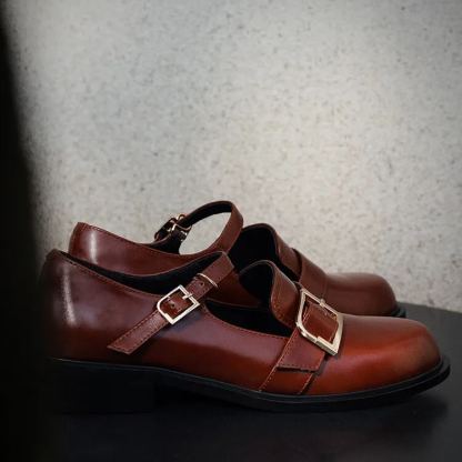 Chic Buckle Loafers