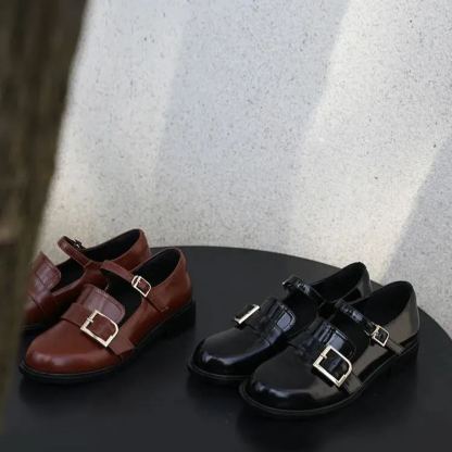 Chic Buckle Loafers