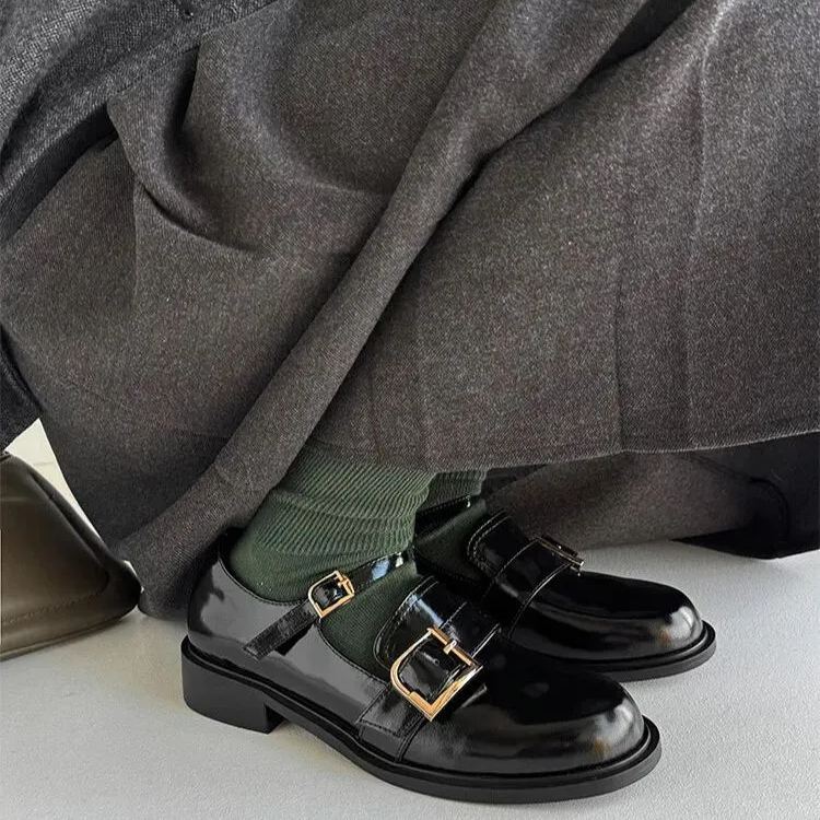 Chic Buckle Loafers