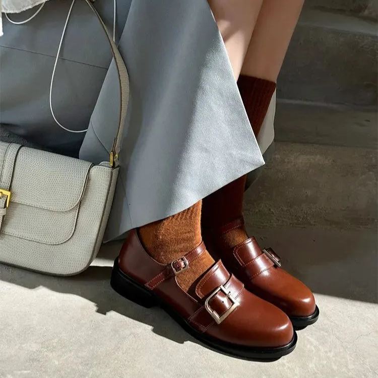 Chic Buckle Loafers