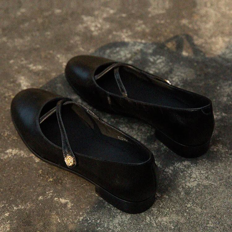 Cross-Strap Mary Janes