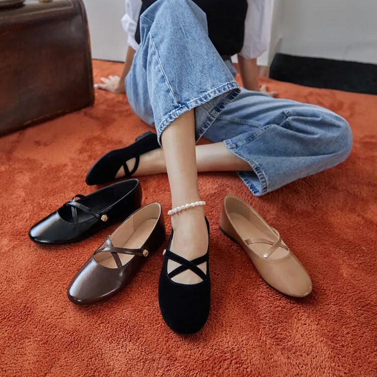 Cross-Strap Mary Janes