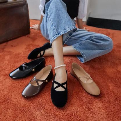 Cross-Strap Mary Janes