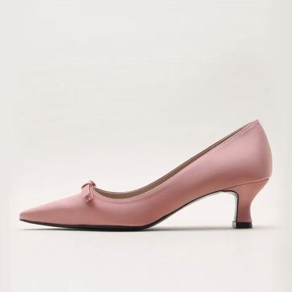 Satin Bow High Heels
