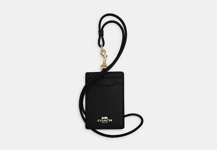 [U] COACH ID LANYARD, GOLD/BLACK, 57311-IMBLK (UC21)