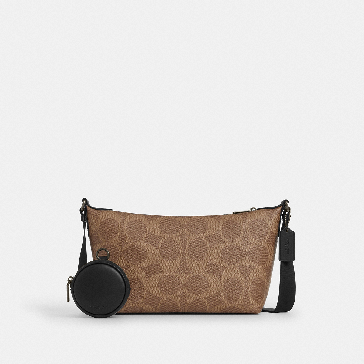 [U] COACH SMALL FINN CROSSBODY BAG WITH POUCH IN MAXI SIGNATURE CANVAS, CCG19-QBNRX (UC10)