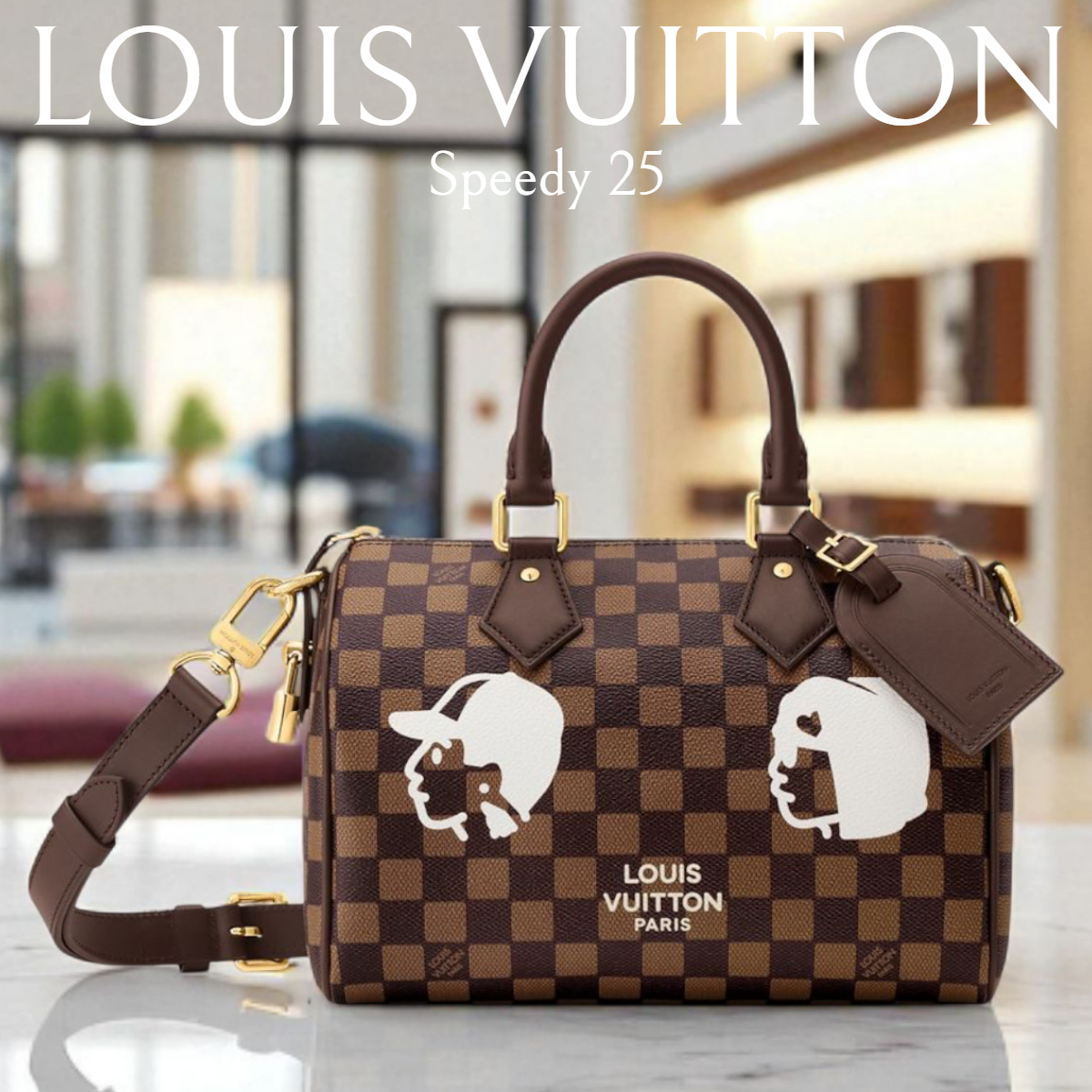 【NIGOコラボ☆】Louis Vuitton スピーディバンドリエール25