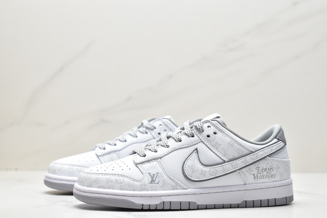 【新作発売】♪超入手困難Louis Vuitton x Nike Air Force1 ナイキ ルイ ヴィトン ジョイント シューズ ホワイトグレー