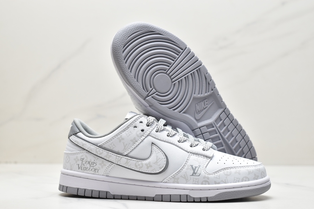 【新作発売】♪超入手困難Louis Vuitton x Nike Air Force1 ナイキ ルイ ヴィトン ジョイント シューズ ホワイトグレー