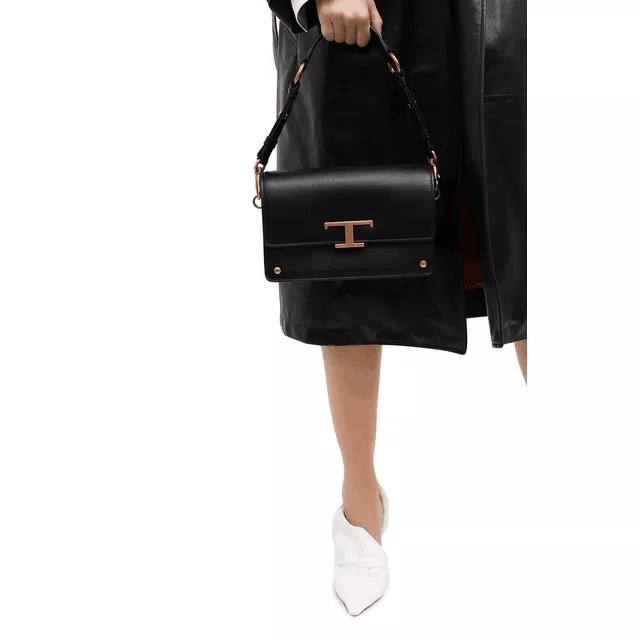 [TOD'S]タイムレス ミニレザーベルトバッグ