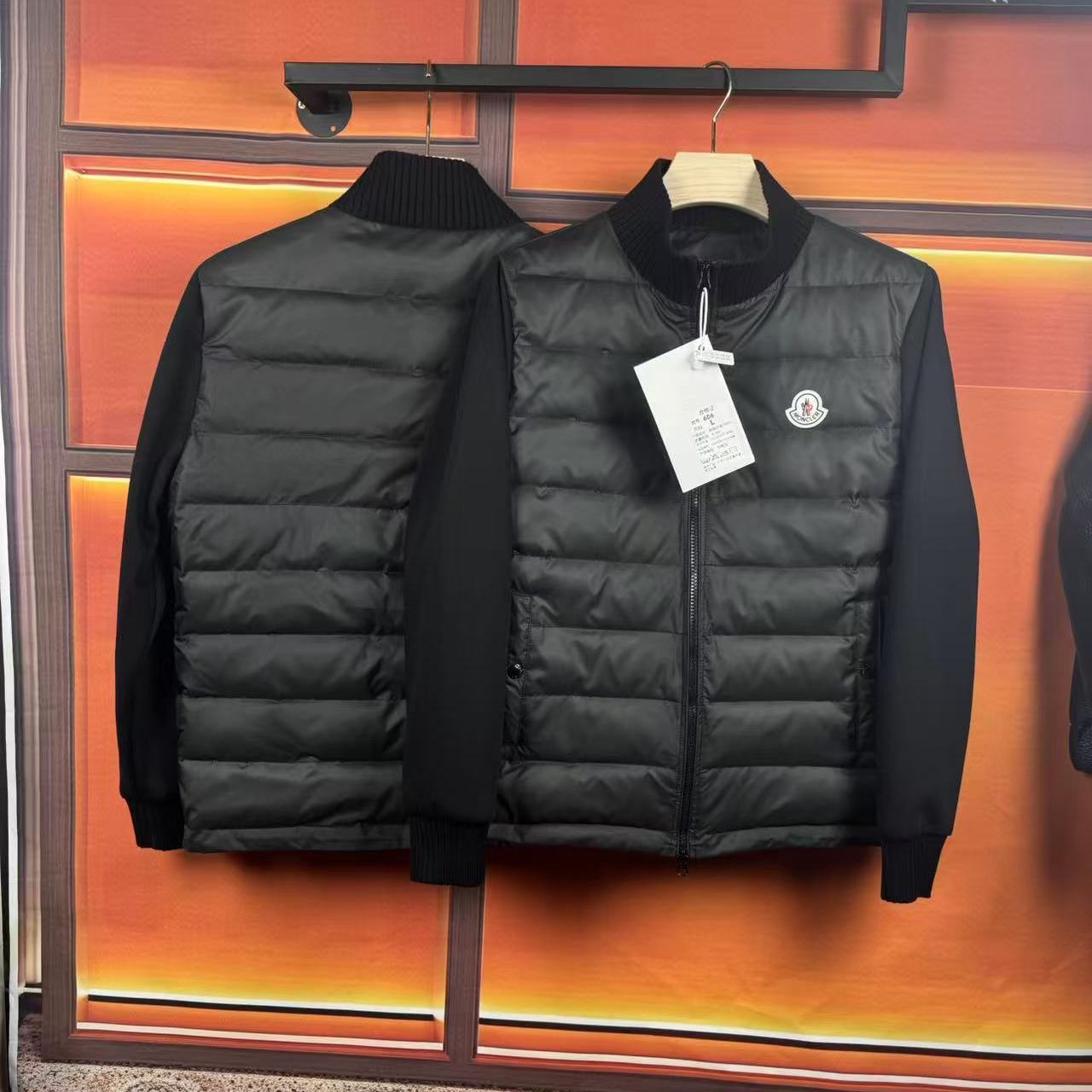 【MONCLER】ダウンパディング入り カーディガン