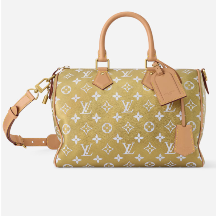 Louis Vuitton《SpeedyP9 バンドリエール30》Gold Monogram 直営