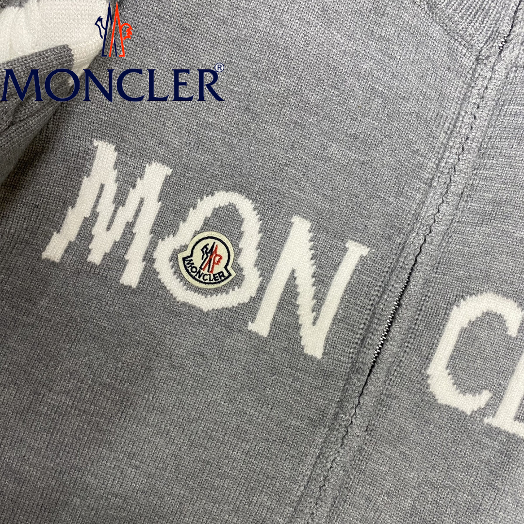 【2026 新作】MONCLER モンクレール スタンドカラーニットジャケット ユニセックス 男女兼用アウター