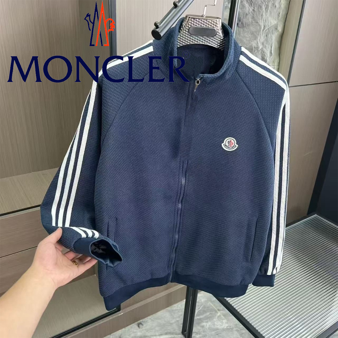 MONCLER 2026 秋 刺繍ロゴスタンドカラージャケット 男女兼用 カップル人気アウター