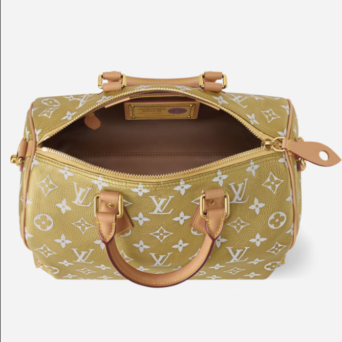 Louis Vuitton《SpeedyP9 バンドリエール30》Gold Monogram 直営