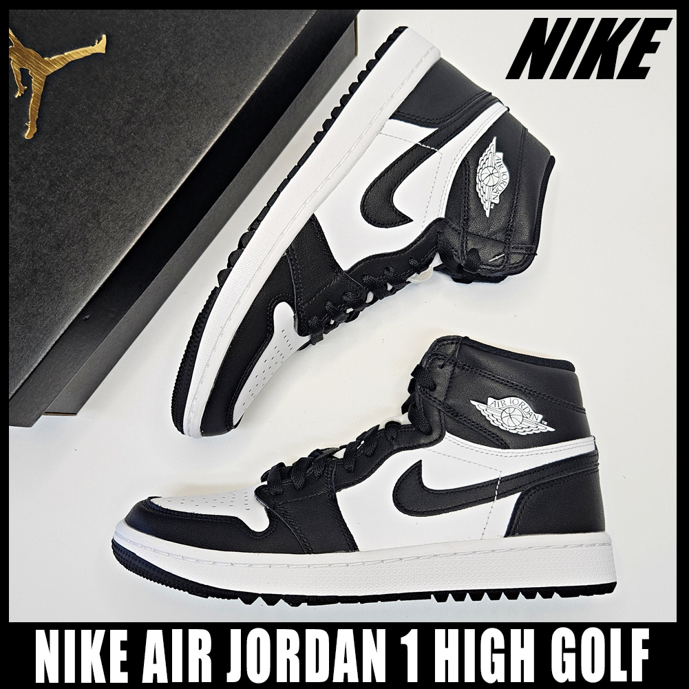 ◆送料無料◆NIKE AIR JORDAN 1 HIGH GOLF WHITE BLACK◆正規品
