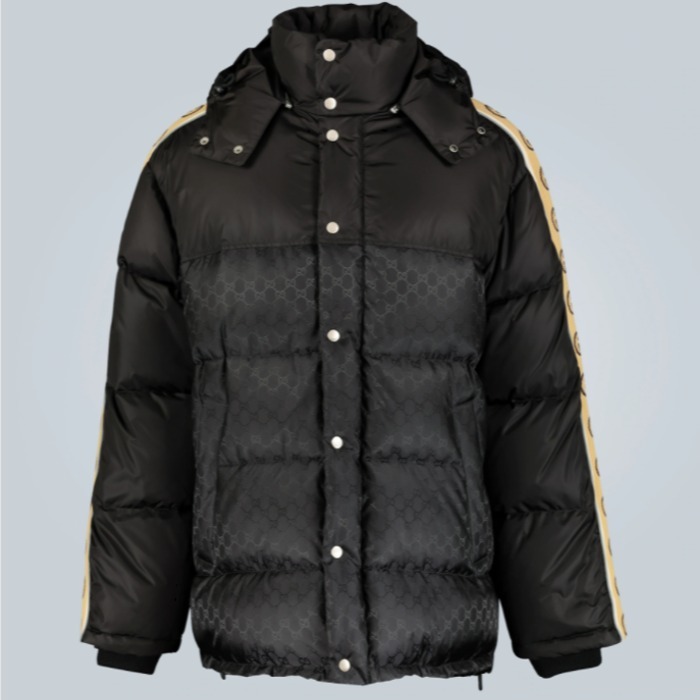 売切必至★Gucci GGジャカード ナイロン ダウンコート★New