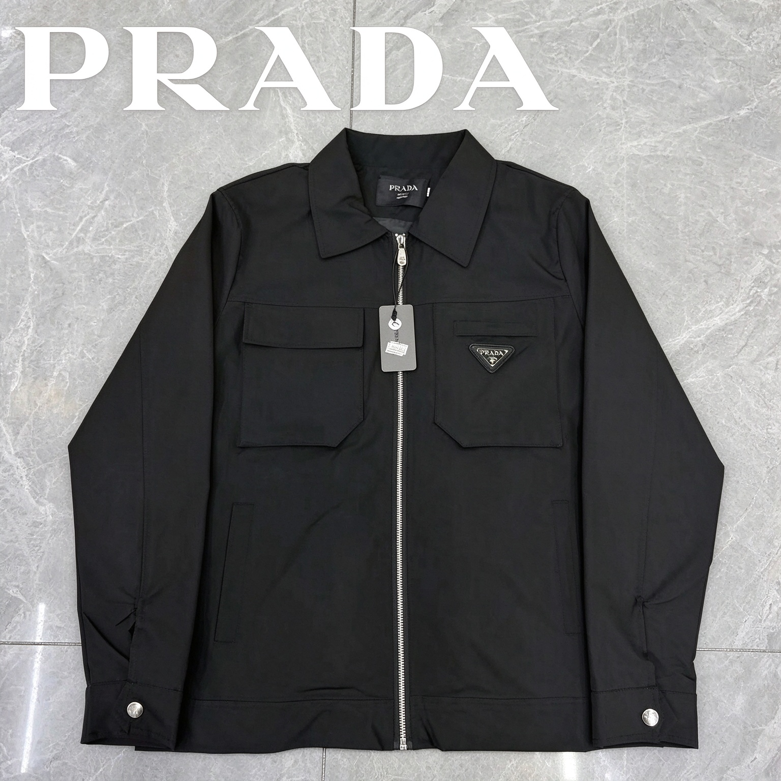 26SS【PRADA】新作ジャケット ReNylonナイロン ジップブルゾン
