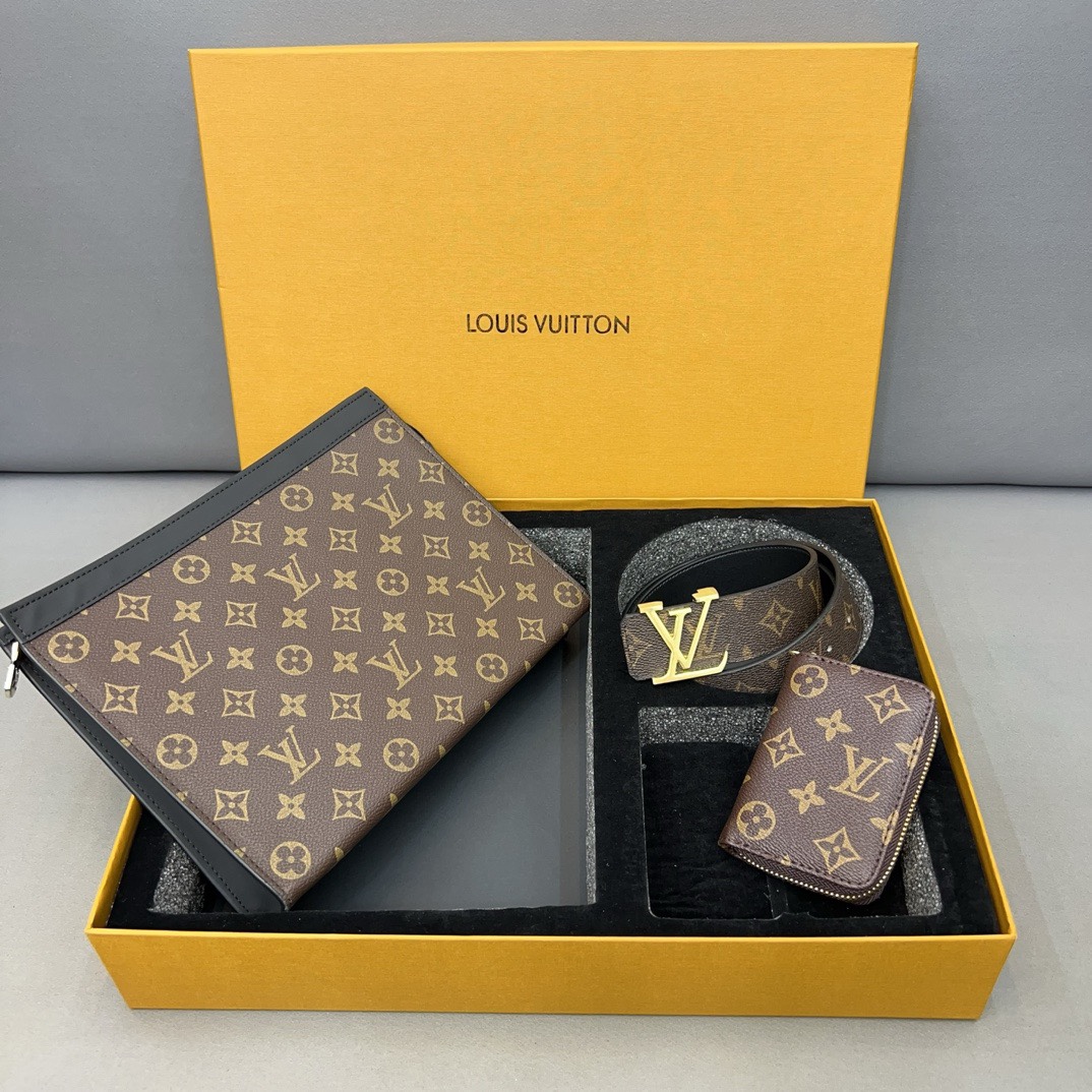 Louis Vuitton ★大人気定番商品★ 「メンズ ギフトセット」古い花 3点セット お得