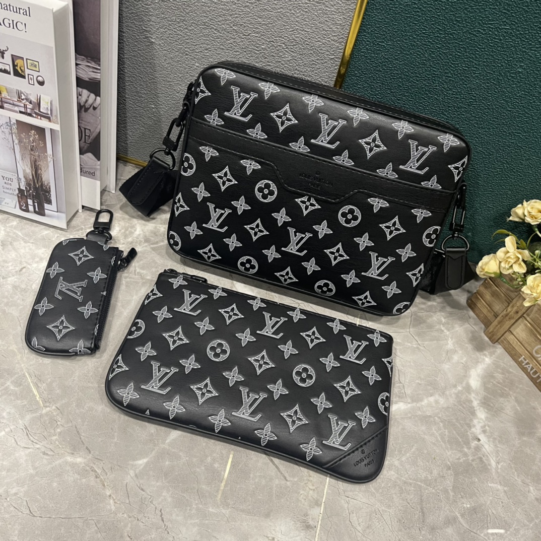 Louis Vuitton ショルダーバッグ ブラック ★大人気定番商品★ 3点セット お得