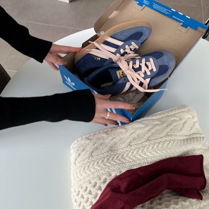 adidas スニーカー 【関税-送料込み】ADIDAS GAZELLE INDOOR DARK BLUE JI0322(6)