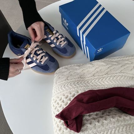 adidas スニーカー 【関税-送料込み】ADIDAS GAZELLE INDOOR DARK BLUE JI0322(3)