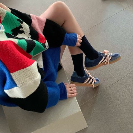 adidas スニーカー 【関税-送料込み】ADIDAS GAZELLE INDOOR DARK BLUE JI0322(16)