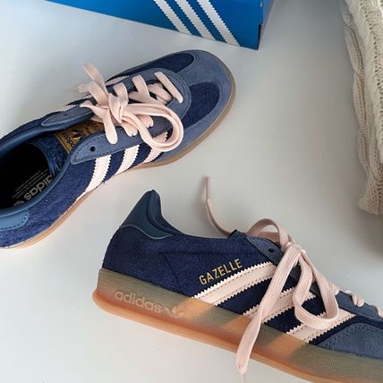 adidas スニーカー 【関税-送料込み】ADIDAS GAZELLE INDOOR DARK BLUE JI0322(9)