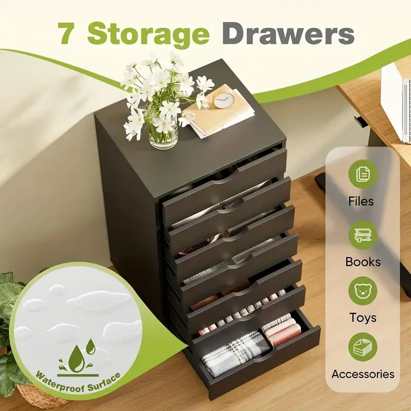     de   con 7 cajones  ,    , funcionamiento     almacenamiento  ,  , dormitorio o  , 34.25x15.75x18.74 pulgadas detalles 5