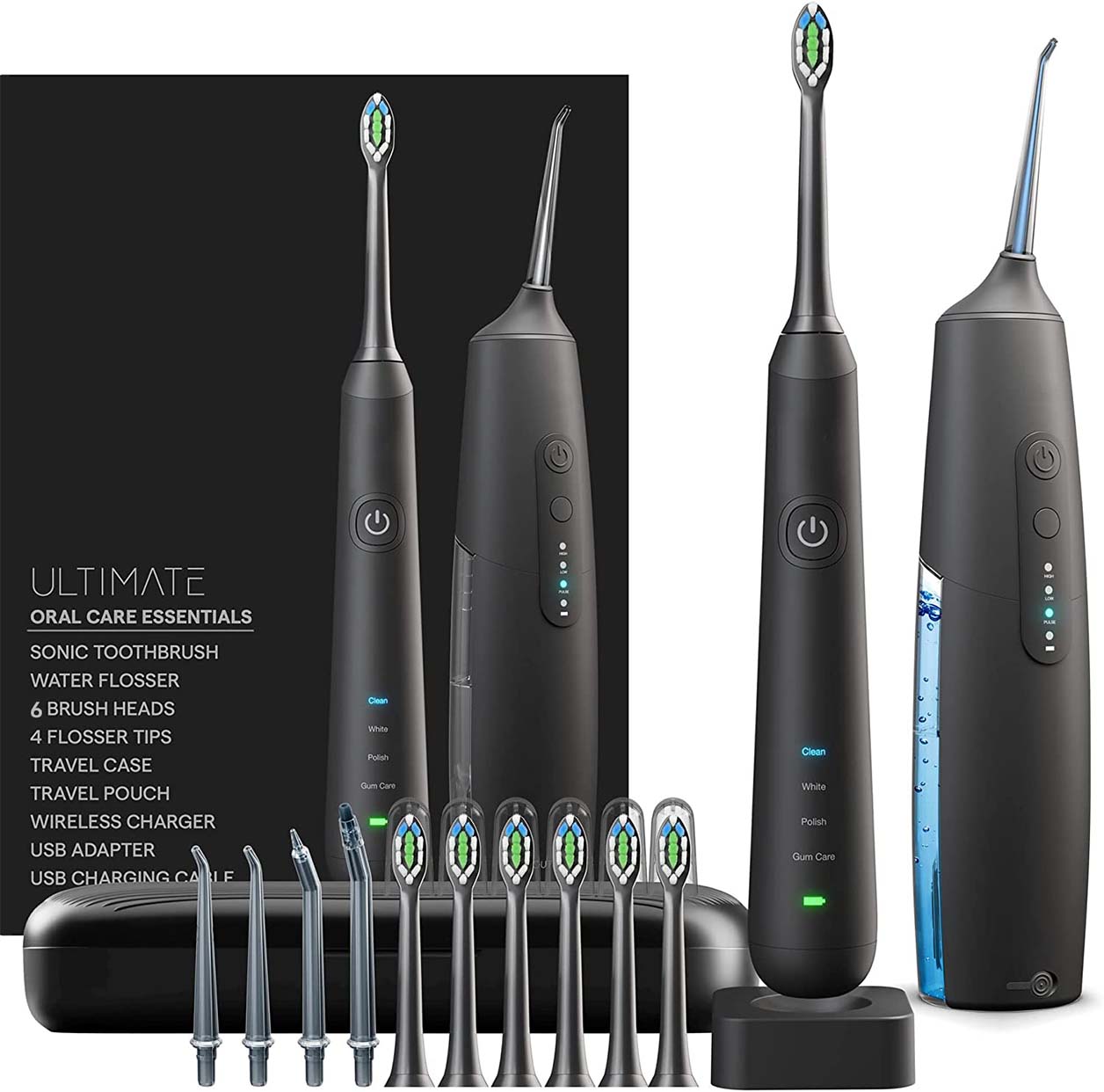 Sonic Electric Toothbrush & Water Flosser Combo 