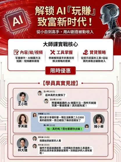 【普通人吃透AI實操賺錢】玩「賺」AI
