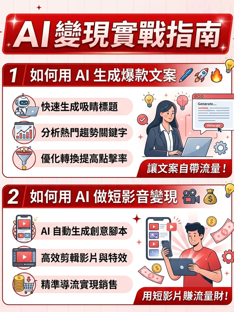 【普通人吃透AI實操賺錢】玩「賺」AI