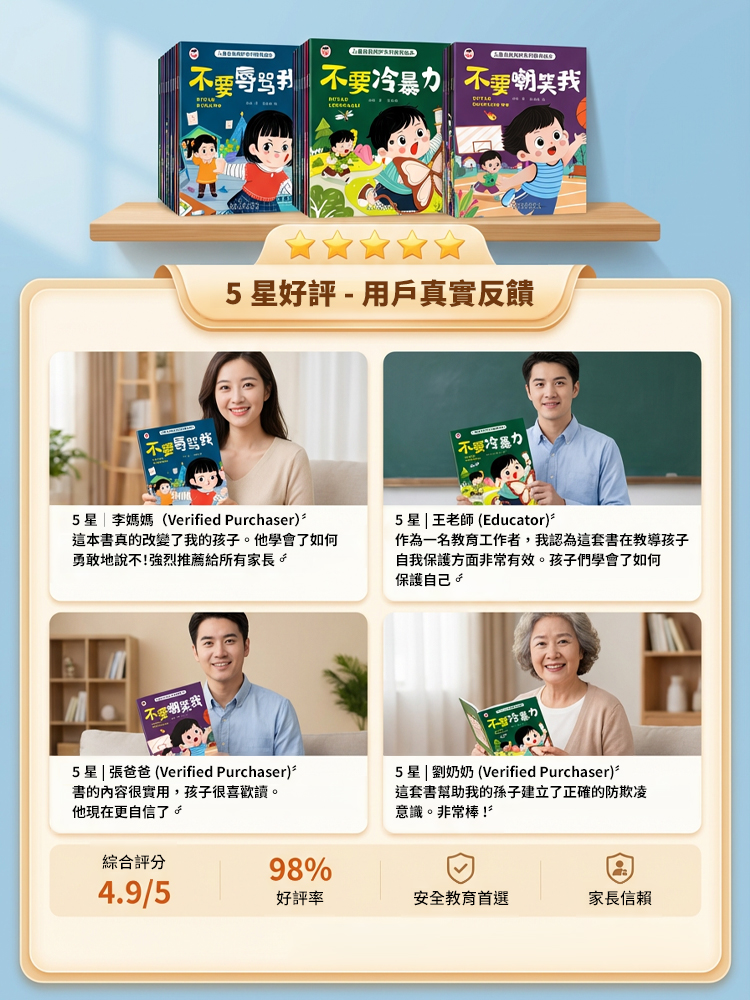 兒童自我保護啟蒙繪本全10冊