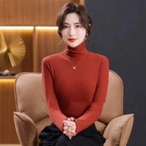 加厚澳絨堆領打底衫