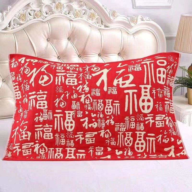 【福氣滿滿】新年百福枕巾